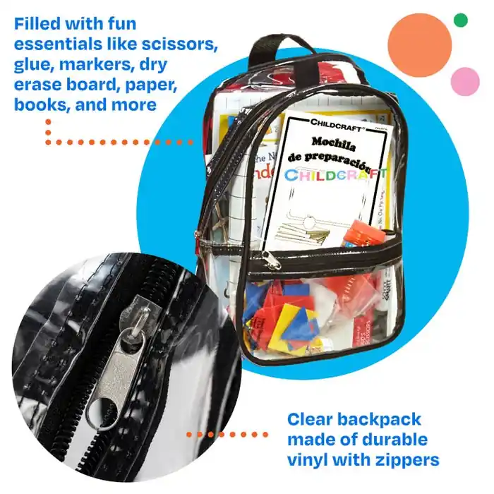 No Minimum Order Childcraft Kindergarten Readiness Backpack, Spanish